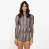 O'Neill Women's Shadow Bay LS Surfsuit Ticking Stripe Warm - Image 2